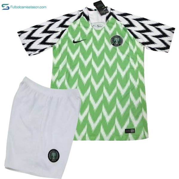 Camiseta Nigeria 1ª Niños 2018 Verde